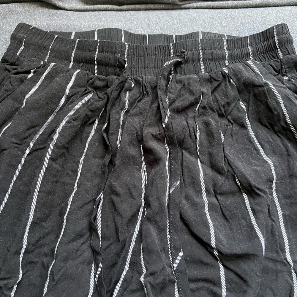 PLT Diya Black Pin Stripe Casual Pants - Picture 6 of 9